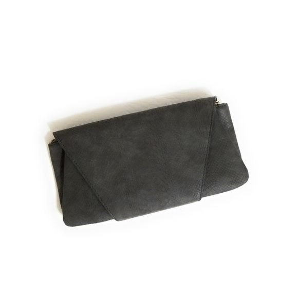 URBAN EXPRESSIONS Gray Envelope Crossbody Clutch - Picture 8 of 12